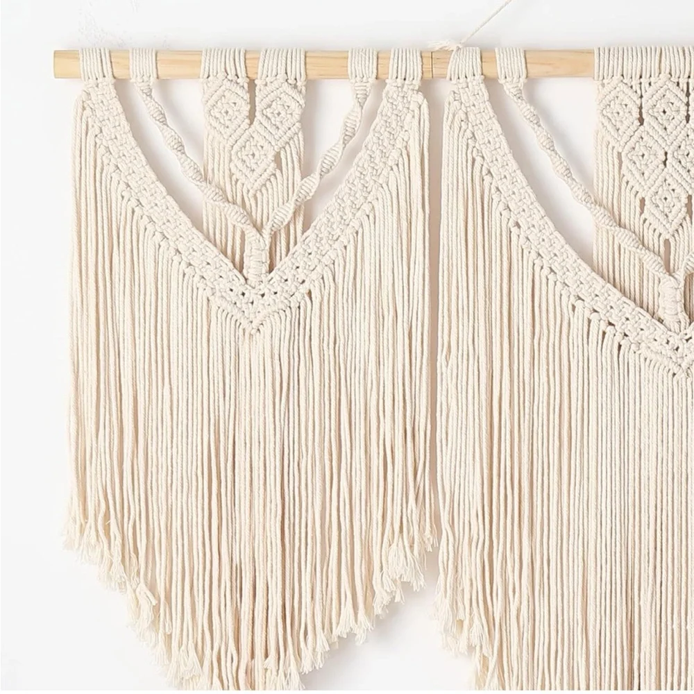 Amazon Cream Macrame Wall Tapestry - Picture 5 of 7
